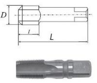 Мітчик ручний для трубної циліндричної різьби к-т 2 шт G 1 1/8