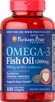 Puritan's Pride Omega 3 (1200 mg) 100 софтгель 60 софтгель