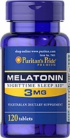 Puritan's Pride Melatonin 120 капс (3 мг) 240 капс