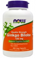 NOW Ginkgo Biloba 60 mg 120 veg caps 60 mg 60 veg caps