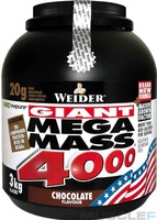 Weider Mega Mass 4000 3000 g Шоколад