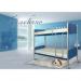 Кровать двухъярусная Арлекино Размер 90*200(190)см (металлик+синий, зеленый)