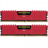 Модуль памяти для компьютера DDR4 16GB (2x8GB) 3200 MHz Vengeance LPX Red CORSAIR (CMK16GX4M2B3200C16R)