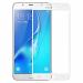 Стекло защитное для Samsung J330 Galaxy J3 (2017) (0.3 мм, 2.5D с белым Silk Screen покрытием)