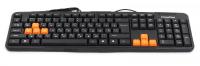 Клавиатура FrimeCom FC-838 USB, Black/Orange